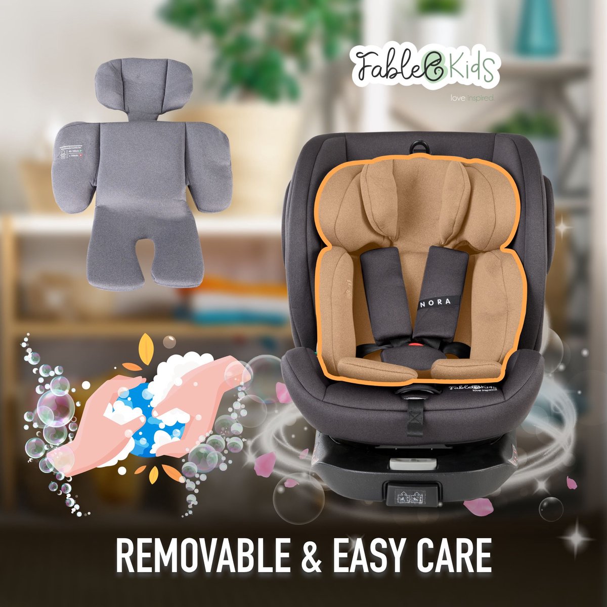 Fablekids Kinderautostoel 360° Isofix 40-150 cm