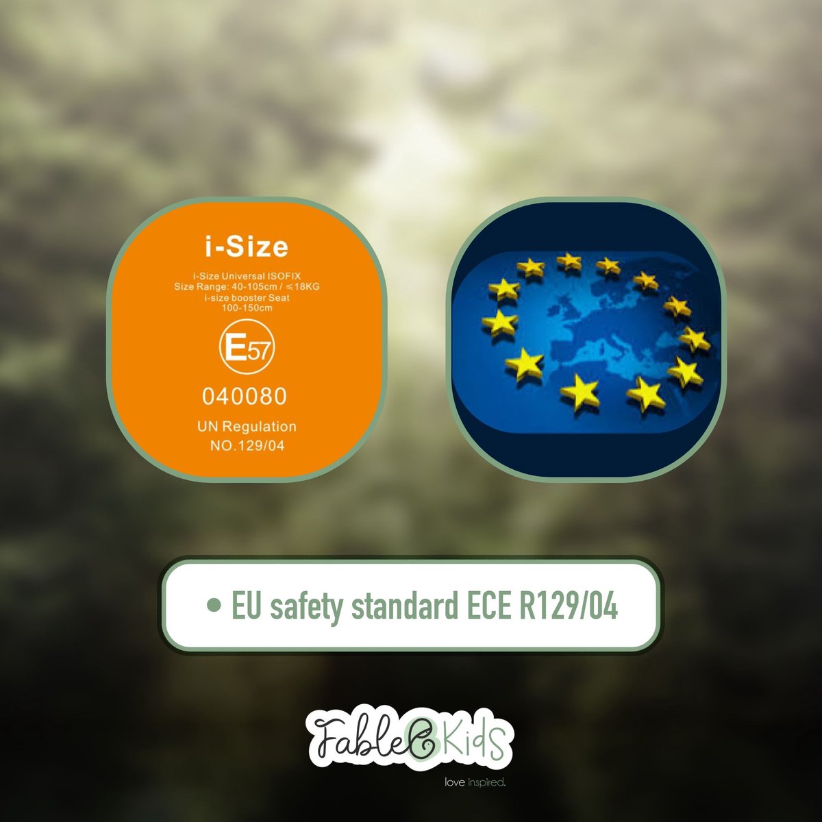 Fablekids Kinderautostoel 360° Isofix 40-150 cm