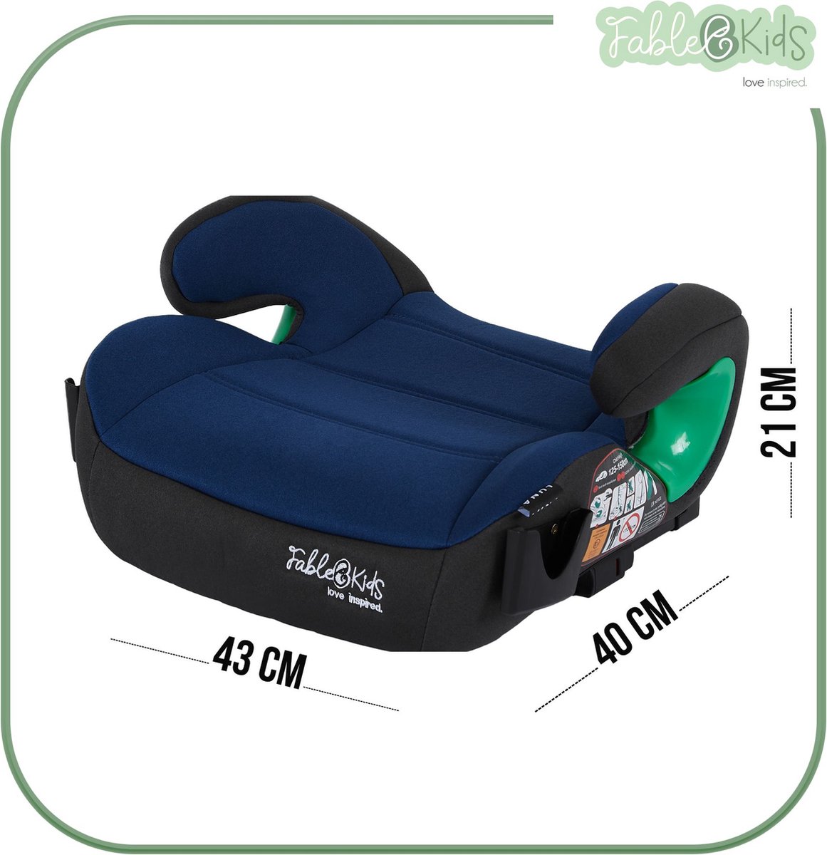 FableKids kinderautostoel stoelverhoger 125-150 cm