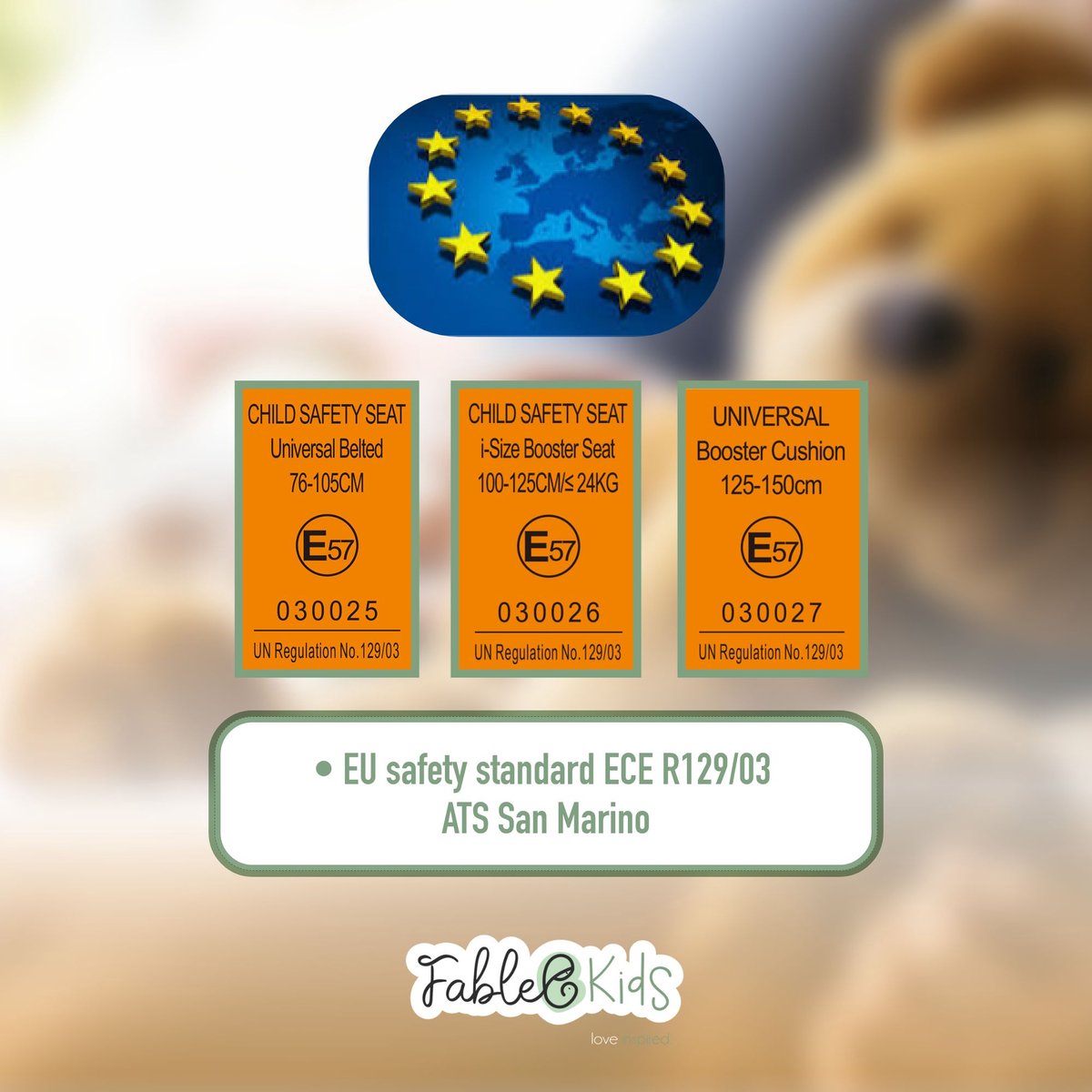 FableKids MIKA Kinderautostoel ECE