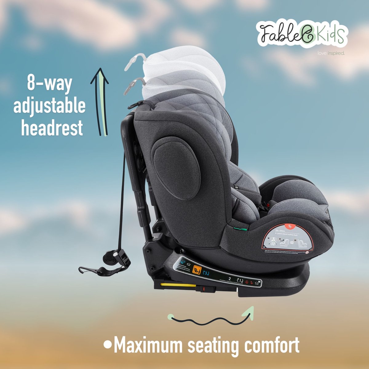 Fablekids NOBLE 360° Isofix Autostoeltje 40-150 cm