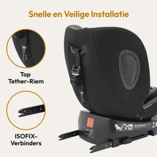 i-Size Autostoel 40-150 cm 0-12 jaar Lichtgrijs