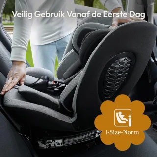 i-Size Autostoel 40-150 cm 0-12 jaar Lichtgrijs