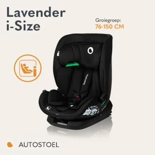 i-Size Autostoel 9-36 kg (76-150 cm) Zwart