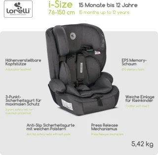 i-Size Meegroeiende Autostoel 76-150 cm