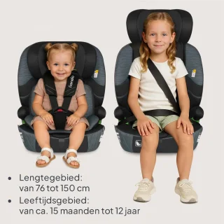 ISOFIX Kinderautostoel Groep 1/2/3 76-150 cm
