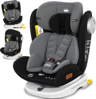 KIDIZ Babyautostoeltje Isofix 360° Groep 0-3 Zwart
