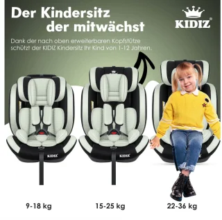 KIDIZ Driehoek Premium Autostoeltje 9-36 kg