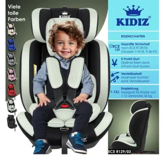 KIDIZ Driehoek Premium Autostoeltje 9-36 kg
