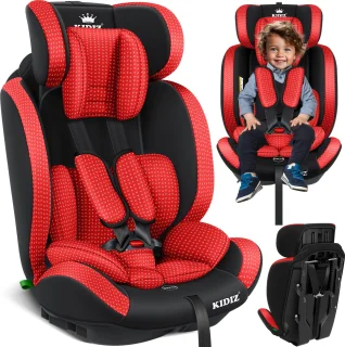 KIDIZ Kinderautostoeltje Kuip Groep 1-3 Rood