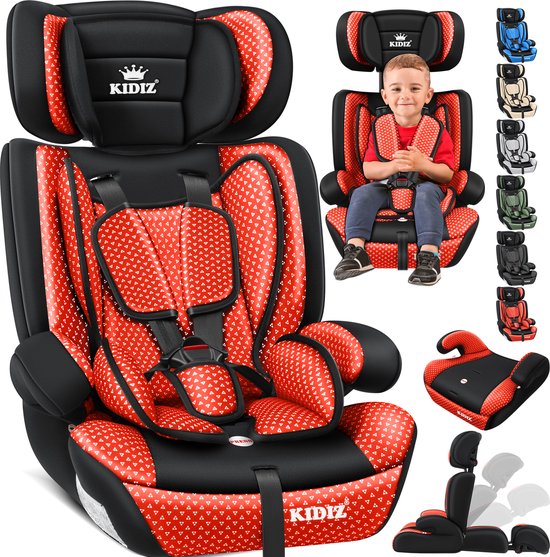 KIDIZ Kinderautostoeltje Kuip Groep 1-3 Rood