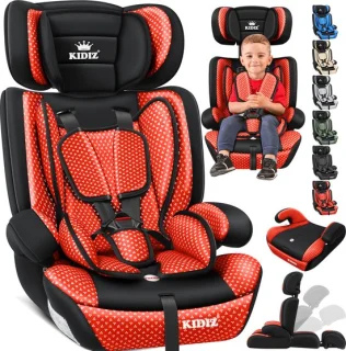 KIDIZ Kinderautostoeltje Kuip Groep 1-3 Rood