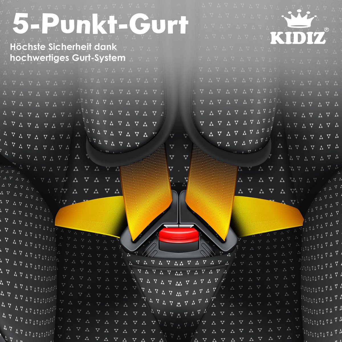 KIDIZ Kinderautostoeltje Kuip Zwart 9-36 kg Gr. 1/2/3