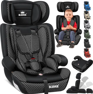 KIDIZ Kinderautostoeltje Kuip Zwart 9-36 kg Gr. 1/2/3