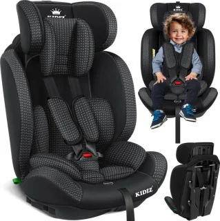 KIDIZ Kinderautostoeltje Kuip Zwart 9-36 kg Gr. 1/2/3