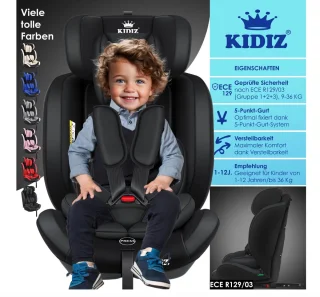 KIDIZ Premium Kinderautostoel Groep 1-3 9-36 kg
