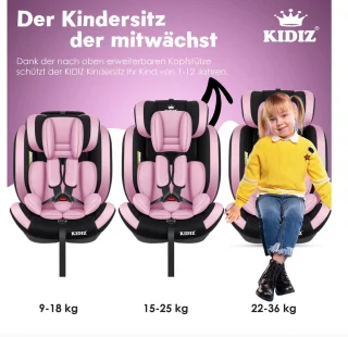 KIDIZ Premium Kinderautostoel Groep 1-3