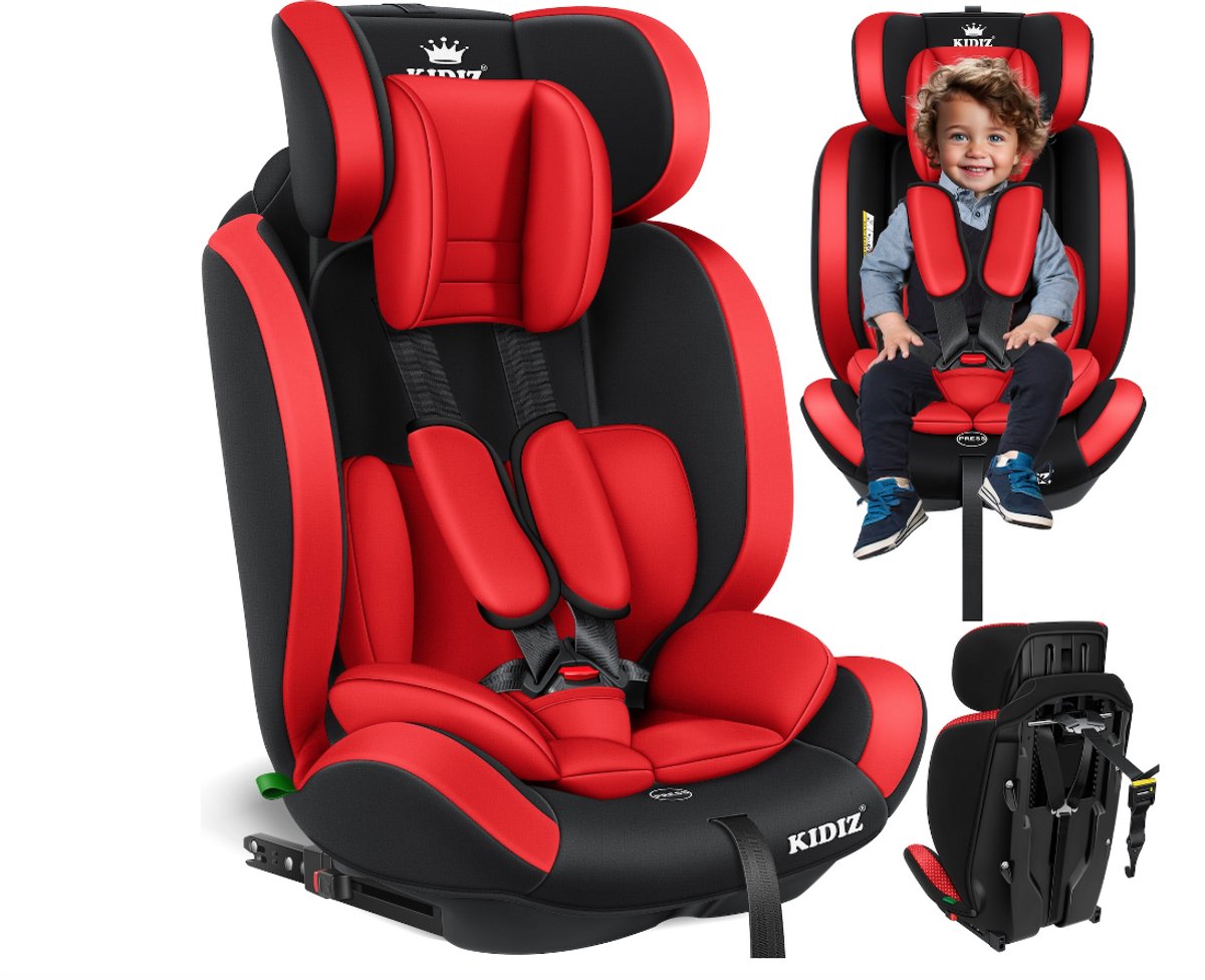 KIDIZ Premium Kinderautostoel Groep 1+2+3