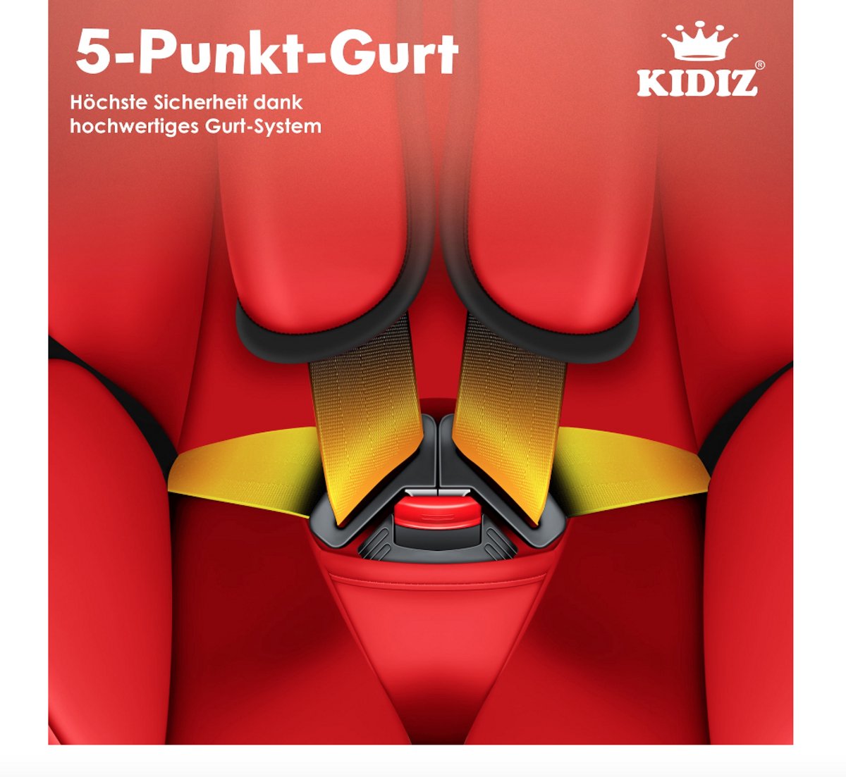KIDIZ Premium Kinderautostoel Groep 1+2+3
