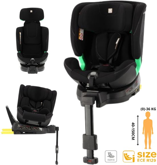 Kidsriver Circle Autostoel Warm Black 40-150 cm