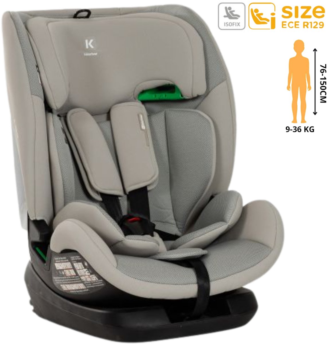 Kidsriver Sigma-S Autostoel Clay
