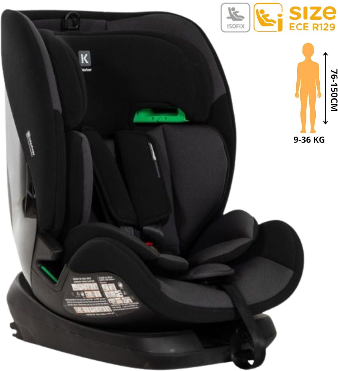 Kidsriver Sigma-S Autostoeltje Zwart