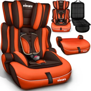 KIDUKU® Kinderautostoel Groep 1/2/3 - Bruin/Oranje review