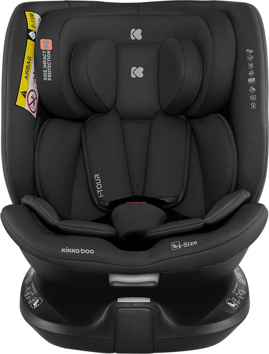 Kikkaboo i-Tour Autostoel i-Size Zwart