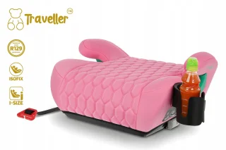 Kinder autostoelverhoger ISOFIX 125-150 cm Roze