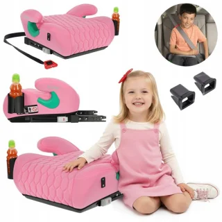 Kinder autostoelverhoger ISOFIX 125-150 cm Roze