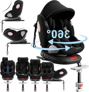 Kinderautostoel Isofix 0-36 kg Zwart