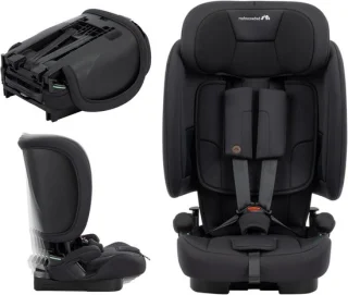 Kinderautostoel meegroei stoel full black