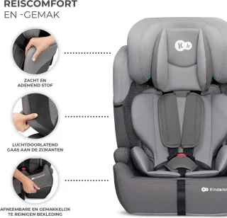 Kinderkraft Comfort Up i-Size autostoeltje - grijs