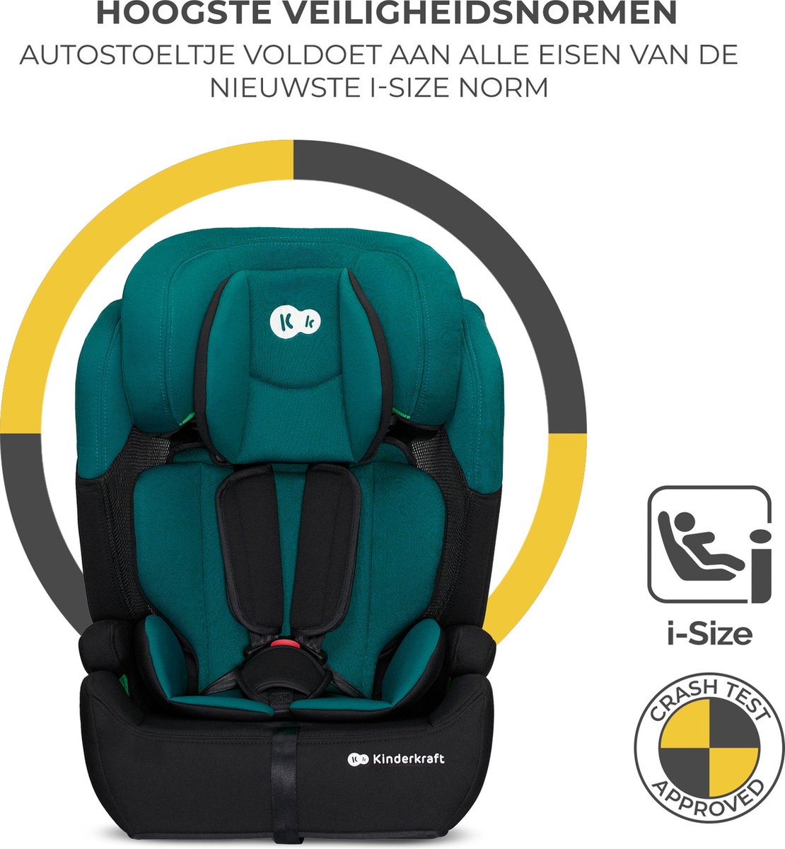 Kinderkraft COMFORT UP I-SIZE Autostoeltje Groen 9-36 kg groep 1/2/3