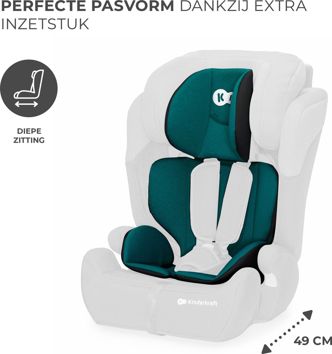Kinderkraft COMFORT UP I-SIZE Autostoeltje Groen 9-36 kg groep 1/2/3