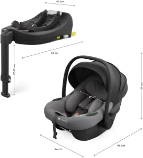 Kinderkraft ENDURA SAFE Autostoel ISOFIX Grijs