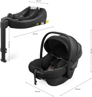 Kinderkraft ENDURA SAFE ISOFIX Autostoel Zwart Groep 0-3