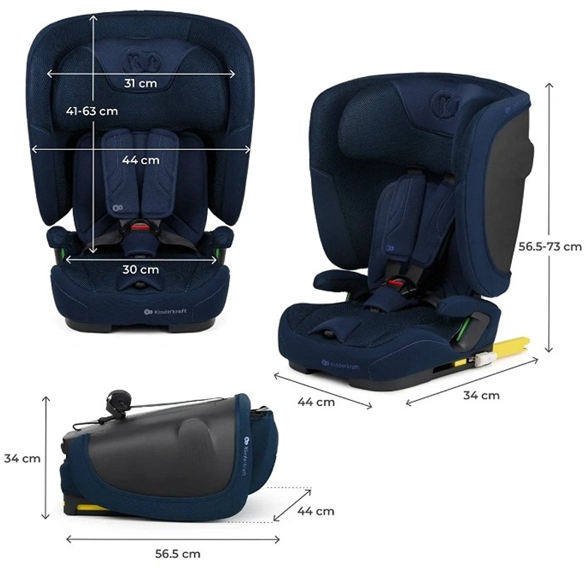 Wat vinden we goed aan de Kinderkraft FIX2GO I-SIZE Autostoel Blauw