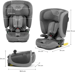 Kinderkraft FIX2GO i-Size Autostoel Grijs