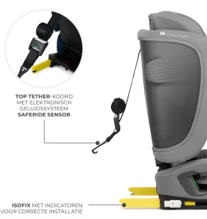 Kinderkraft FIX2GO i-Size Autostoel Grijs