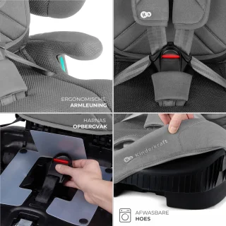 Kinderkraft FIX2GO i-Size Autostoel Grijs