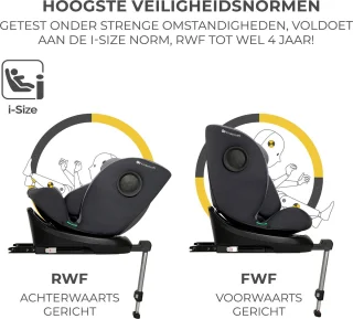Kinderkraft I-360 I-SIZE Autostoeltje Grijs