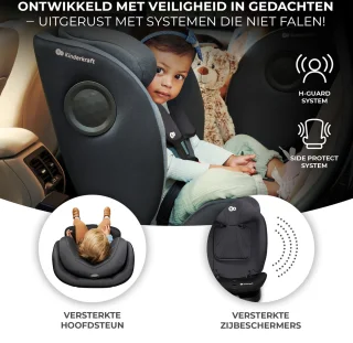 Kinderkraft I-360 I-SIZE Autostoeltje Zwart 0-36 kg Isofix