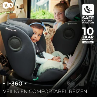 Kinderkraft I-360 I-SIZE Autostoeltje Zwart 0-36 kg Isofix