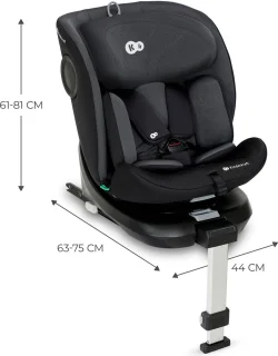 Kinderkraft I-360 I-SIZE Autostoeltje Zwart 0-36 kg Isofix