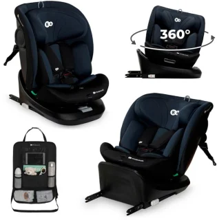 Kinderkraft I-GROW i-Size autostoel + auto-organizer – zwart