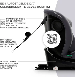 Kinderkraft I-GROW I-SIZE Autostoel Grijs