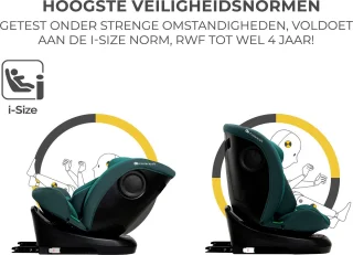 Kinderkraft I-GROW I-SIZE Autostoeltje - Groen