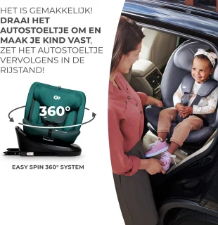 Kinderkraft I-GROW I-SIZE Autostoeltje - Groen