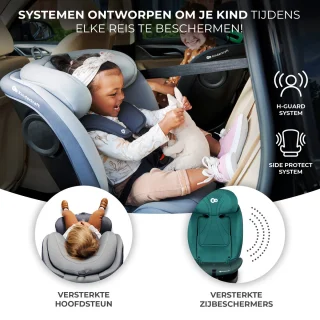 Kinderkraft I-GROW I-SIZE Autostoeltje - Groen